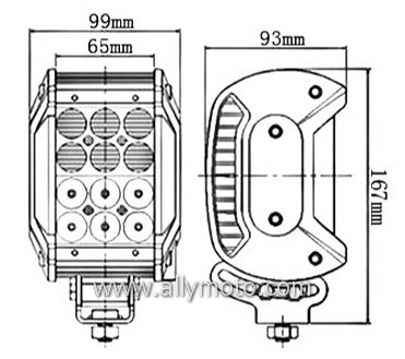 36W LED Light Bar 2039